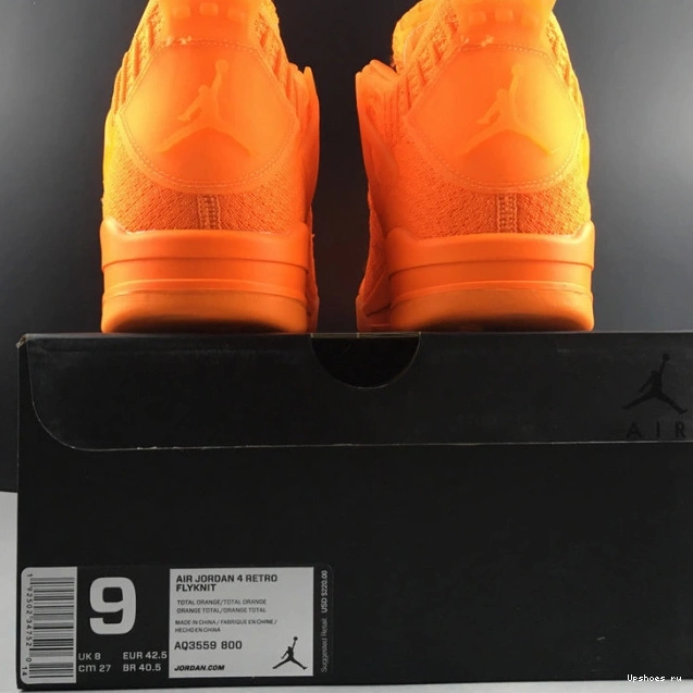 AQ3559-800 JORDAN AIR ORANGE” FLYKNIT “TOTAL 4 0112